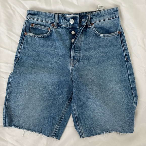 Zara Denim Biker Shorts! - Picture 4 of 4